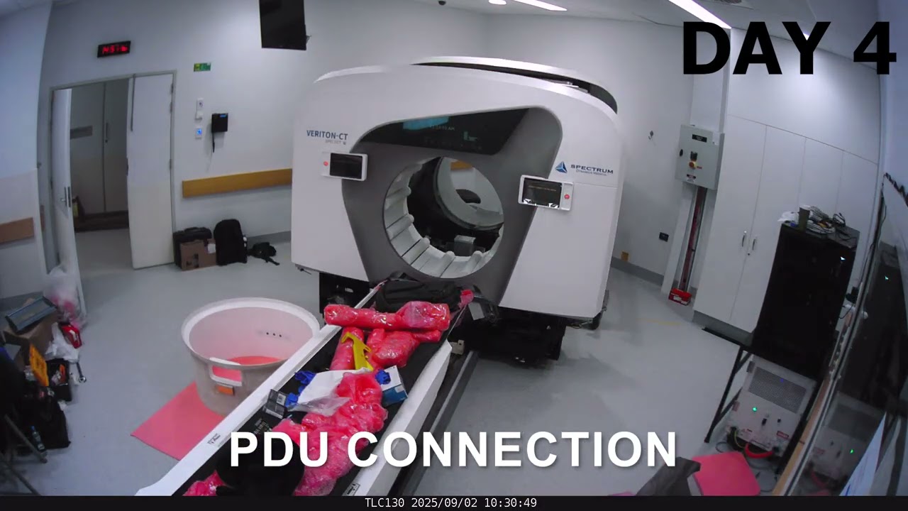Veriton-400 PET/CT system installation - LONG TIMELAPSE VIDEO