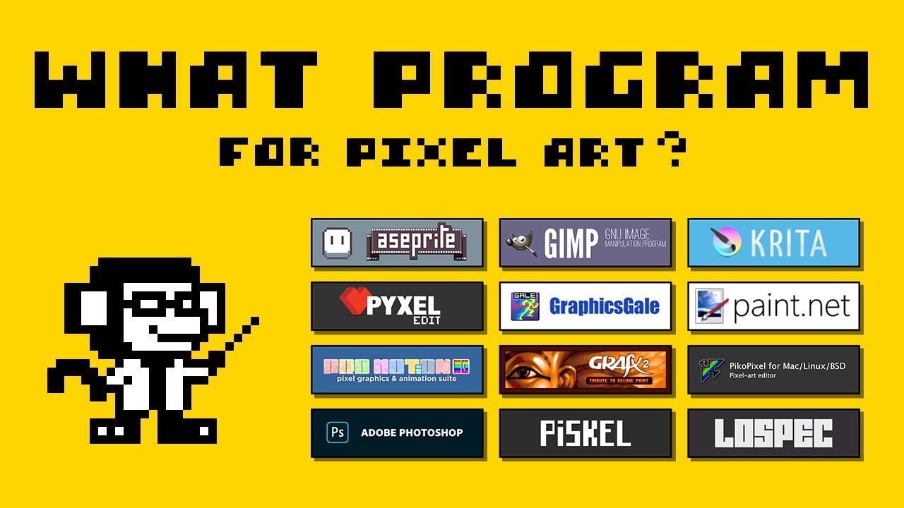 What Program To Use For Pixel Art? (Paid And Free Software) - Youtube