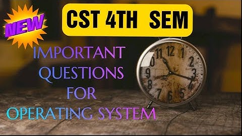Important Questions|| Operating System
