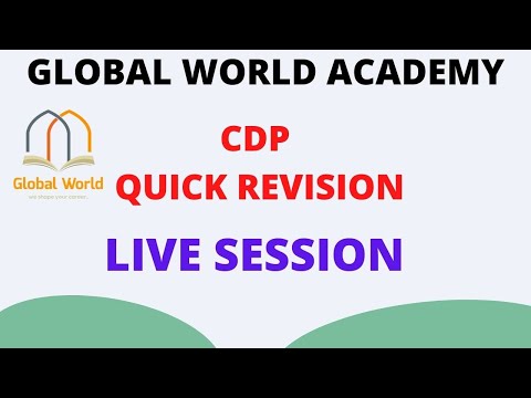 CDP QUICK REVISION SESSION 01 - PREVIOUS YEAR PAPER QUESTIONS #MPTET #CTET #UPTET