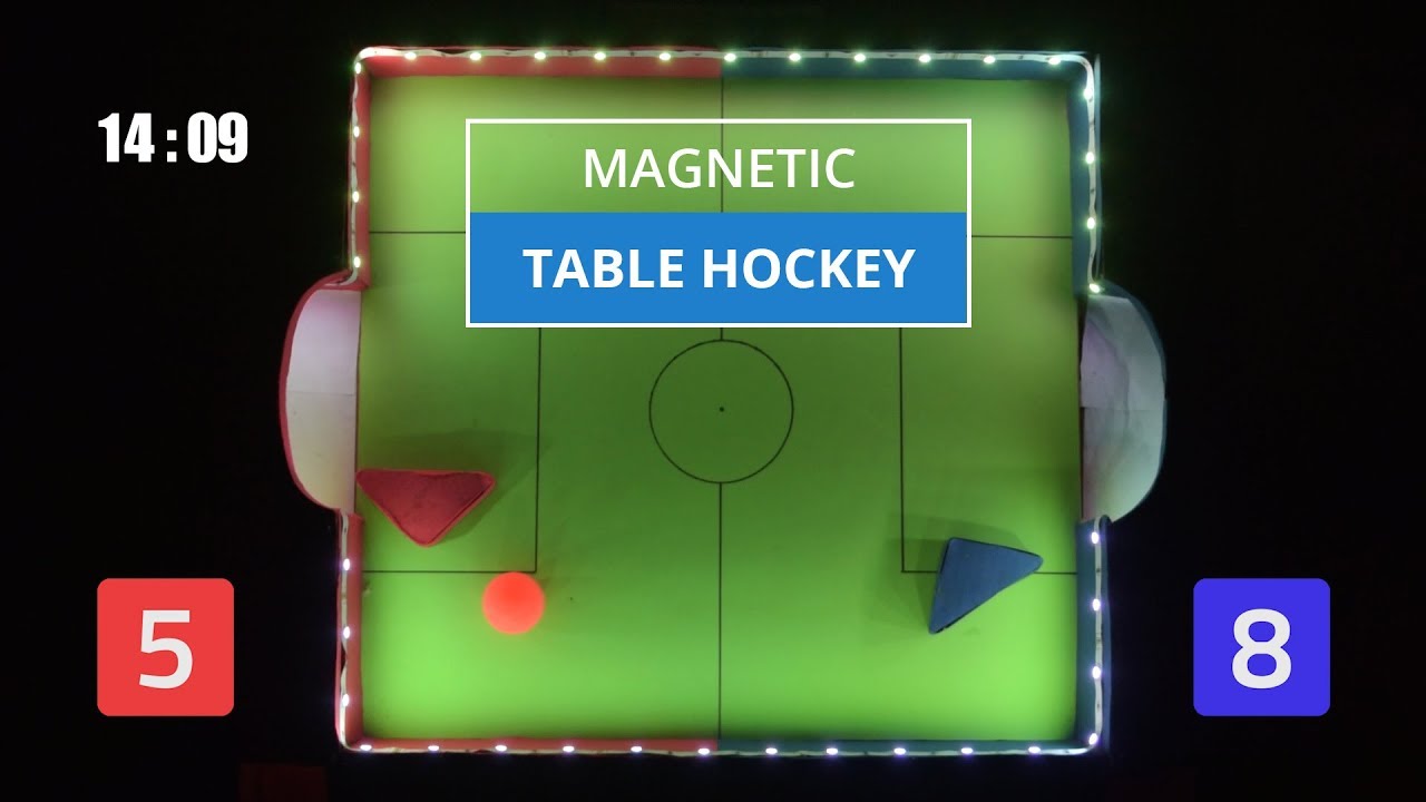 DIY Magnetic Table Hockey With Cardboard, RGB Lights and Sensors 11 Steps (with Pictures)