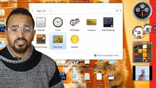 كيف تضيف الـ Gadgets لويندوز 10 والتحكم بها لزيادة جمال سطح المكتب