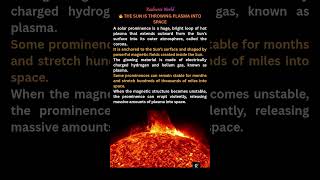 REAL FOOTAGE OF A SOLAR PROMINENCE ☀️🔥 #universe #space #astronomy #science #cosmos