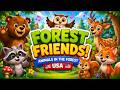 🌲 Forest Friends Song 🦝🦉 | Animals in the Forest | Fun Kids Song