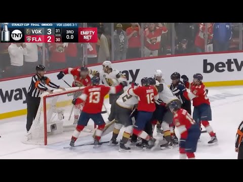 Panthers vs. Golden Knights Game 4 Ends in Chaos | 2023 NHL Stanley Cup Final