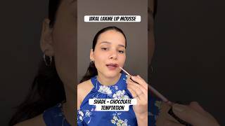 Lakme liquid lip mousse shade- Chocolate temptation #lakmelipstick #lipstickswatch #brownlipstick