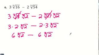 Algebra II Chapter 6 Sample Test