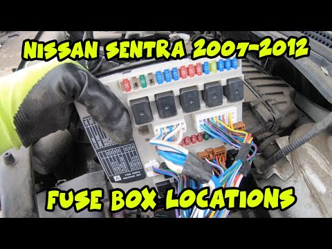 أماكن صناديق الفيوزات في نيسان سنترا 2007 إلى 2012