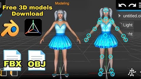 Sapphire Fairy Dress bon PUBG Mobile-3D MODEL PRISMA3D Blender FBX+OBJ+prisma FREE DOWNLOAD