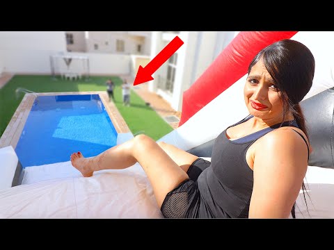 WE TURNED OUR BACKYARD INTO A WATER PARK!! *CRAZY*