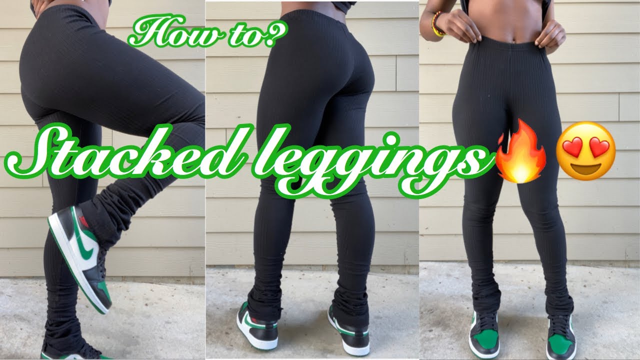 HOW TO HAND SEW STACKED LEGGINGS 🔥TALL GIRL EDITION 🥰 - YouTube