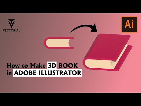 How to make a 3D Book in Adobe Illustrator 2022 - Step by step