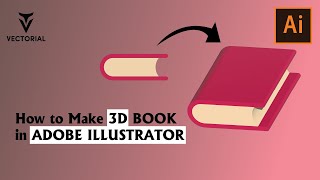 How to make a 3D Book in Adobe Illustrator 2022  Step by step