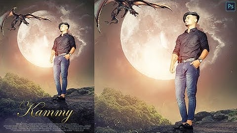 Big Moon Photoshop Manipulation Tutorial | Kammy | Vishal Rana