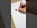 Random record watercolor flower process sharing .#The process of painting must also be a k