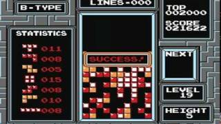 NES Tetris "Mode B" by 0978 in 0m 50.12