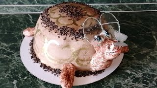Торт Черепаха со сметанный кремом