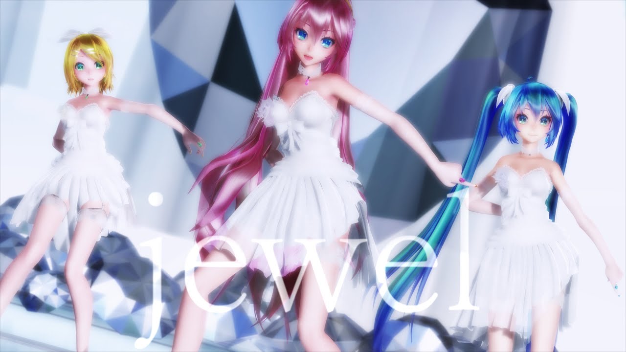 【MMD】jewel / ネギトローラー (Tda式改変初音ミク 巡音ルカ 鏡音リン)【鏡音誕生祭2023】【4K】