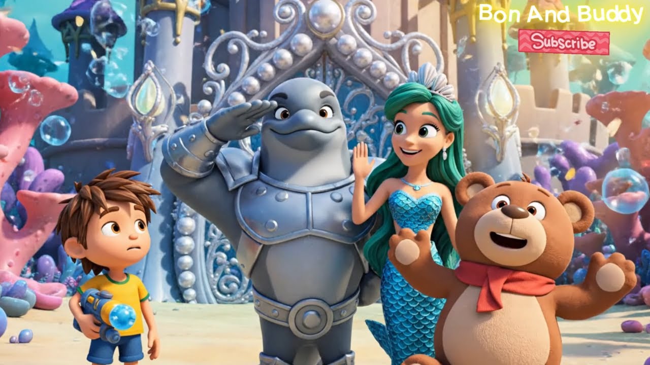 🧜‍♀️Save the Mermaid Kingdom｜Bon And Buddy Bear Adventure 12🌊3D Cartoon Adventure for Kids