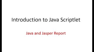 Dev Tips#57 Introduction to Java Scriplet in Jasper report