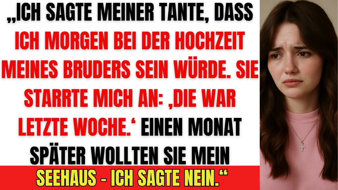 Am Tag vor der Hochzeit meines Bruders sagte ich „Morgen“ – sie flüsterte: „Die war schon“