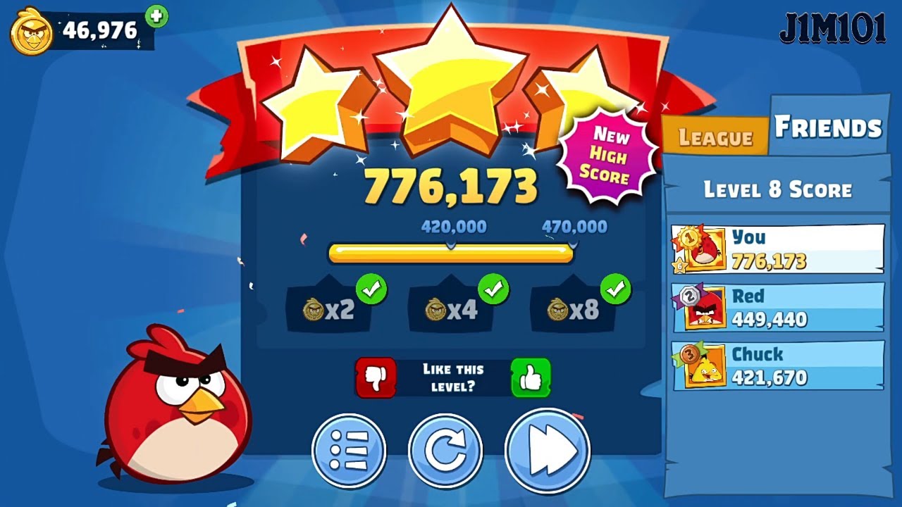 J1M101 ANGRY BIRDS FRIENDS TOURNAMENT THIS WEEK LEVEL 8 23.09.24 