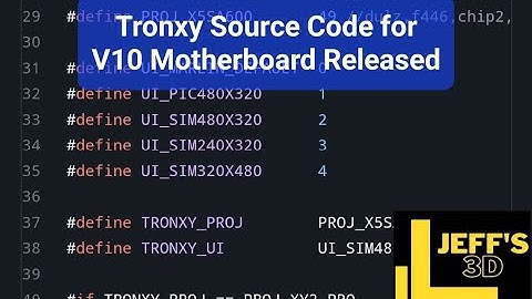 Tronxy Source Code Released