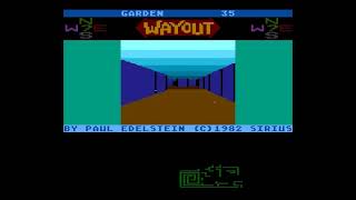 Celebrity Wayout Atari 8-bit 1982 Game GARDEN Map Solution Profile