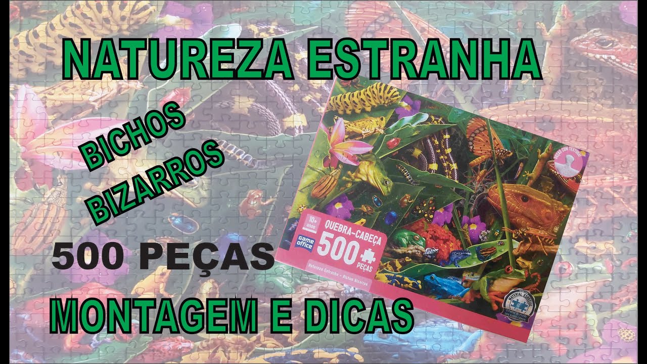 Quebra-Cabeça - 500 Peças - Game Office - Natureza Estranha - Bichos  Bizarros - Toyster