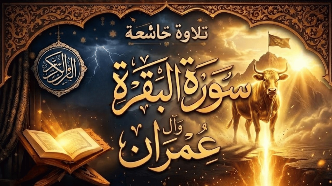 سورة البقرة وآل عمران كاملة بصوت أحمد العجمي | تلاوة خاشعة مؤثرة جداً | قرآن كريم للراحة والسكينة