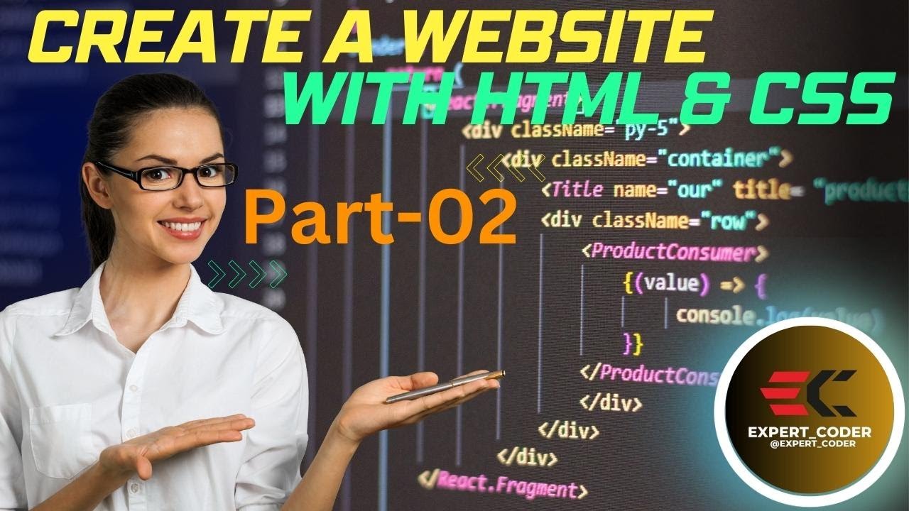 How To Create a Website With HTML and CSS Part - 2. - YouTube