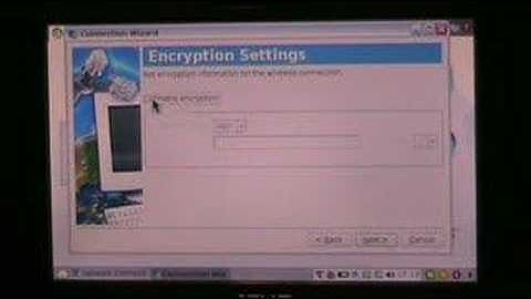 Connecting to a wireless network with the Eee PC.