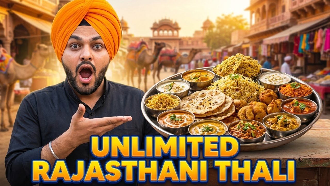 Masala Darbar RAJASTHAN | Sev Malai, Malai Roti aur Unlimited Thali 🇮🇳