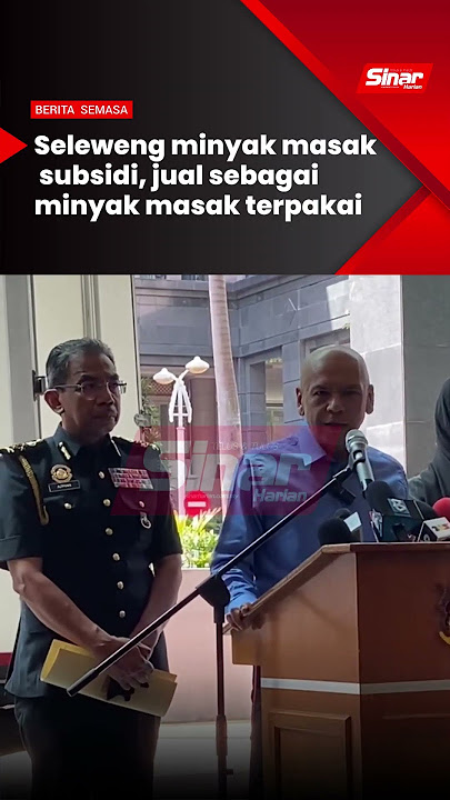 Sindiket seleweng minyak masak subsidi jual sebagai minyak masak terpakai