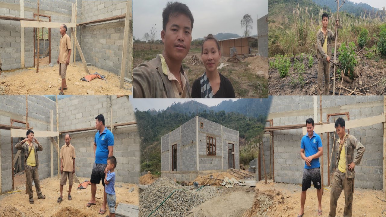 Hnub no dab laug thiab yawm txiv tuaj saib wb lub tsev.