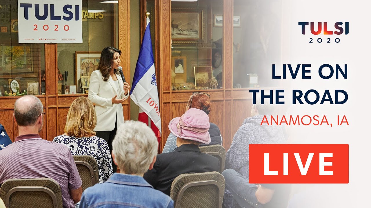 Tulsi Gabbard LIVE on the road Coffee & Toffee with Tulsi Anamosa