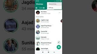 WhatsApp ka status Jisko bhi batana Hai Vahi dekhega yah setting chalu kar do bus #khemchandsahuji screenshot 3