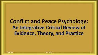 ©2026 08 19 Dr Rey Ty Conflict & Peace Psychology 2026 08 1340pm
©Dr Rey Ty If you need time to read, kindly click PAUSE to stop the video temporarily, please. If you dont like the music, MUTE the sound. If you liked this clip, please hit the LIKE button and share it with your friends. We reserve the right to moderate posts. Please show respect for others, engage only in civil dialogue, and leave respectful comments, including disagreements. Reviews are screened for inappropriate content, trolls, spam, incivility, rudeness, hatred, threats, intimidation, harassment, personal attacks, condescension, disrespect, racism, sexism, petty or off-tangent remarks, and attacking others based on their race, ethnicity, national origin, religion, sex, gender, sexual orientation, disability, or medical condition are banned and will be deleted and blocked. Inappropriate content includes obscene or inflammatory language and language not suitable for public forum. No drama, no bullying, no fighting, no bashing, and no porn here or else your comments will be deleted and you will be blocked and banned. Please be respectful and pleasant. Thank you.
FAIR USE: In good faith, this work contains fair use of copyrighted and non-copyrighted images from the public domain & the web for non-commercial & nonprofit educational purposes. This work is distributed free of charge. The author has neither monetized this work nor sought any profit from its distribution. Copyright Disclaimer Under Section 107 of the Copyright Act 1976: Allowance is made for fair use for purposes such as criticism, comment, news reporting, teaching, scholarship, and research. Fair use is a use permitted by copyright statute that might otherwise be infringing. Non-profit, educational or personal use tips the balance in favor of fair use. This work may contain original work of commentary and critical analysis. Quotations are attributed to the original authors and sources.
FAIR USE NOTICE: THUMBNAILS-According to Kelly v. Arriba-Soft, 336 F.3d. 811 (9th Cir. 2003), displaying the copyrighted images of another as thumbnails on a search engine or website is fair use because the thumbnails serve a completely different purpose than the original images. The Ninth Circuit Court of Appeals recently held in Kelly v. Arriba. This constitutes a fair use of any such copyrighted material as provided for in Title 17 U.S.C. section 107 of the US Copyright Law. In accordance with Title 17 U.S.C. ©2026 08 19 Dr Rey Ty Conflict & Peace Psychology 2026 08 1340pm