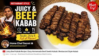     Best Beef Kabab Recipe | Soft & Juicy Seekh Kabab at Home screenshot 5