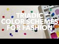 Color Theory for Fashion: Triadic Color Schemes