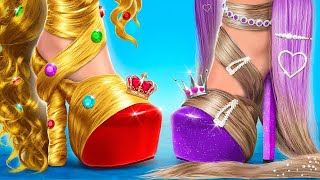 Long Hair vs Giga Long Hair | Relatable Girly Struggles with Nails & Hair screenshot 3