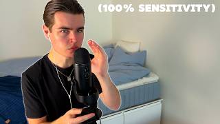 ASMR close up clicky whisper ramble + mouth sounds