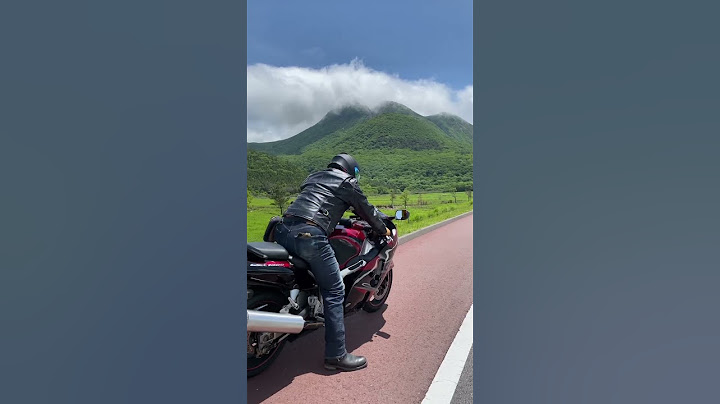 GSX1300R隼に乗って発車【バイク】