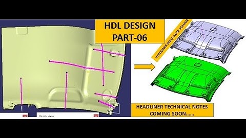 HEADLINER DESIGN PART 6 #passengercars II car roof design.