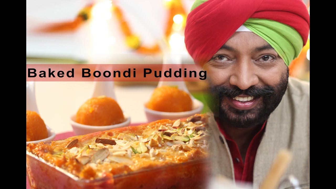 Baked Boondi Pudding - Festive Recipe | chefharpalsingh