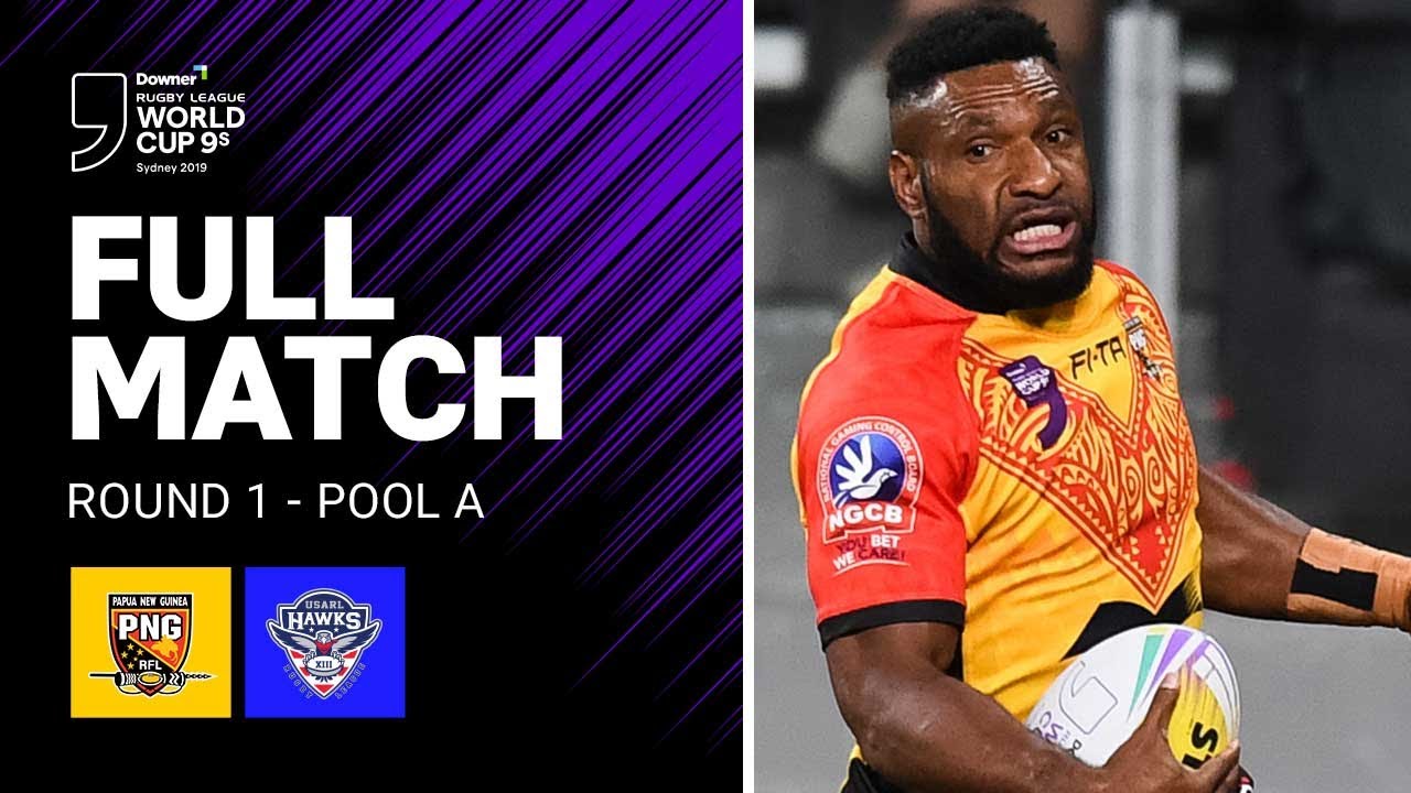 Papua New Guinea v USA 2019 Rugby League World Cup 9s