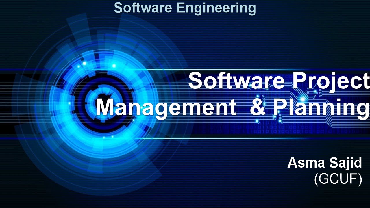 Software Engineering 23 Software Project Management and Planning - YouTube