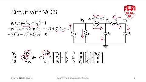 MNA Voltage Controlled Current Sources