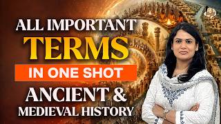 Ancient and Medieval History Important Terms for UPSC Prelims 2026|UPSC History PYQs, NCERT Revision