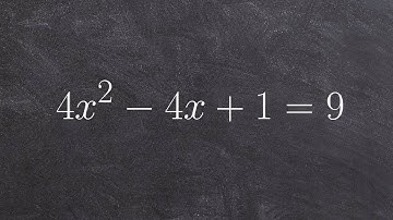 Using the square root method to solve a quadratic equation